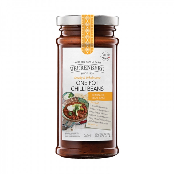Beerenberg Meal Base One Pot Chilli Beans 240ml