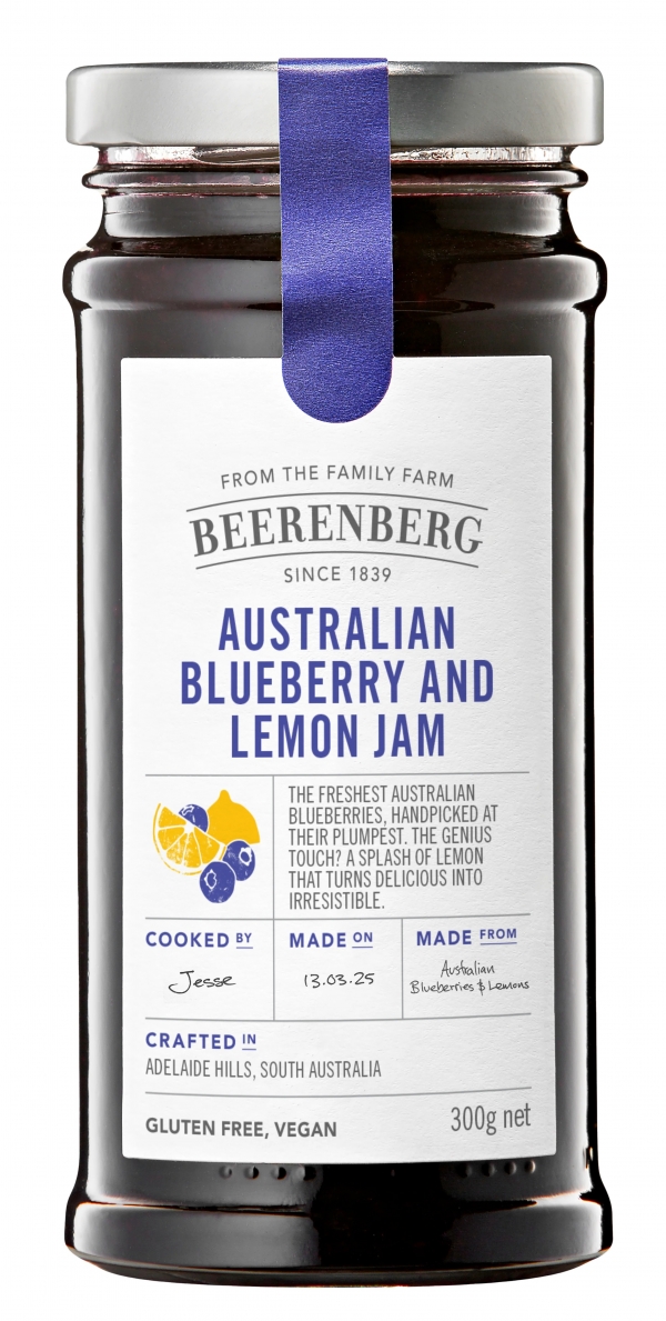Beerenberg Australian Blueberry & Lemon Jam 300g
