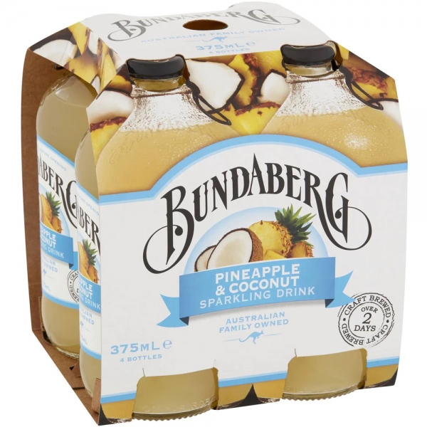 Bundaberg Pineapple & Coconut 4 x 375ml