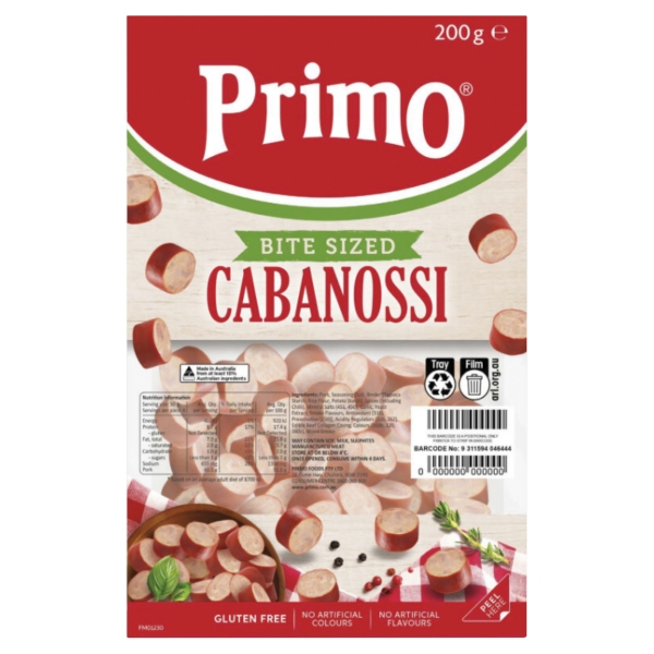 Primo Cabanossi Bite Sized 200g