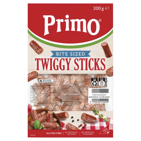 Primo Twiggy Sticks Bite Sized 150g