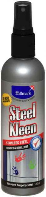 Hillmark Steel Kleen Stainless Steel Cleaner & Repellent 250ml