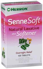 Herron SenneSoft Natural Laxative With Softener 100 Tablets