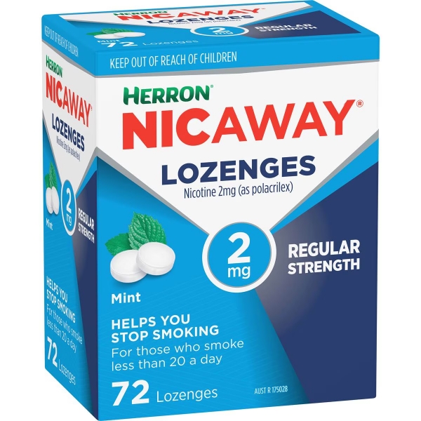 Herron Nicaway Lozenges 2mg 72 Pack