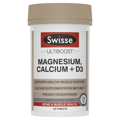 Swisse Ultiboost Magnesium Calcium + D3 120 Pack