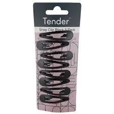 Snap Clip Black 5cm Pack of 8