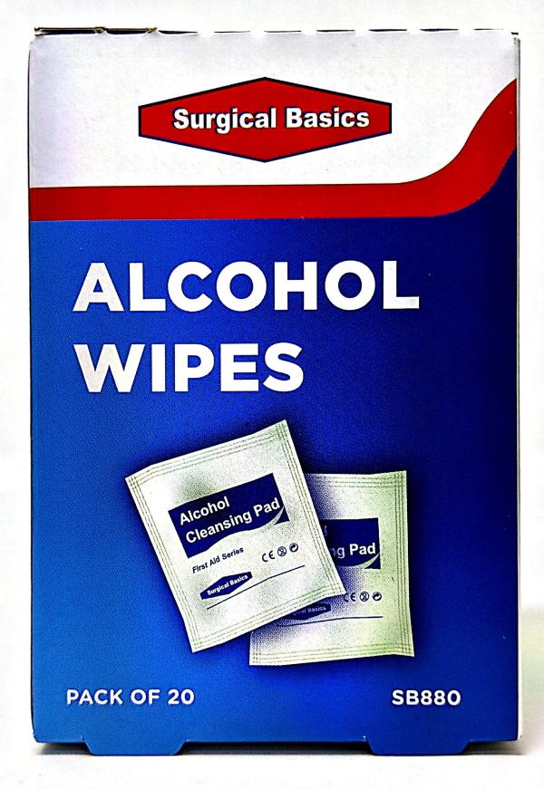 Surgical Basics Alcohol Wipes 20 Pack