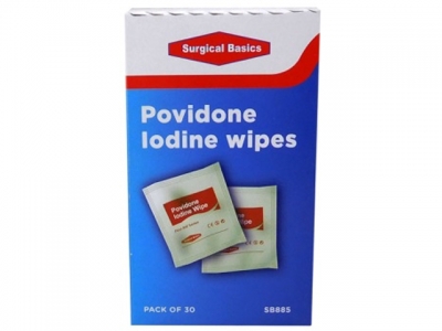 Surgical Basics Povidone Iodine Wipes 30 Pack