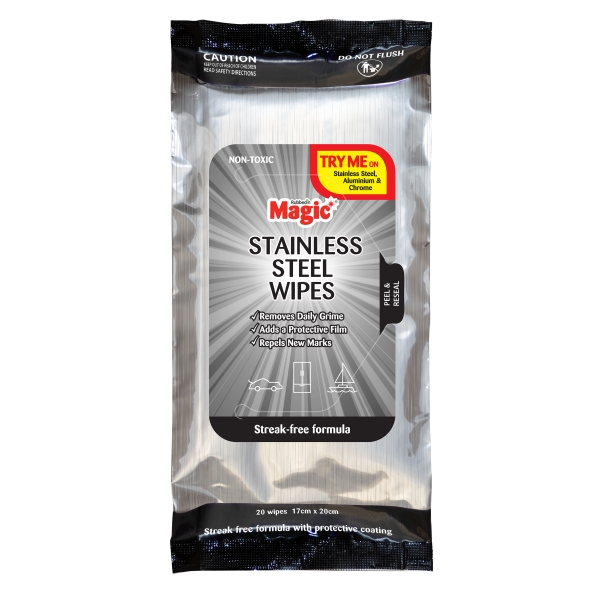 Magic Stainless Steel Wipes 20 Pack