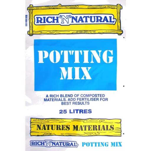 Rich N Natural Potting Mix 25lt