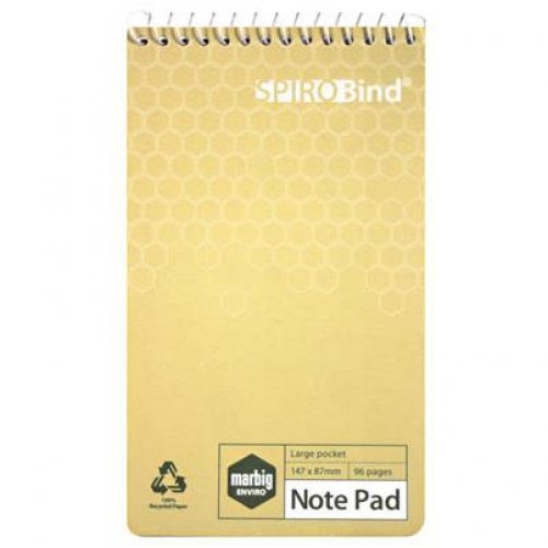 Marbig Spiro Note Pad 96 Page
