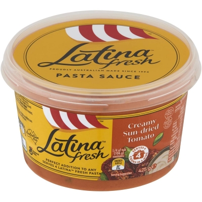 Latina Fresh Pasta Sauce Creamy Sun Dried Tomato 425g