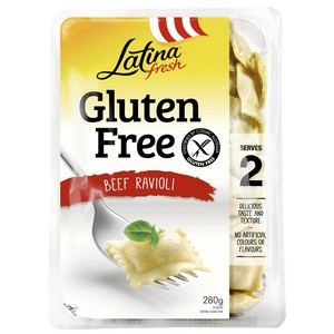 Latina Fresh Pasta Ravioli Beef Gluten Free 280g