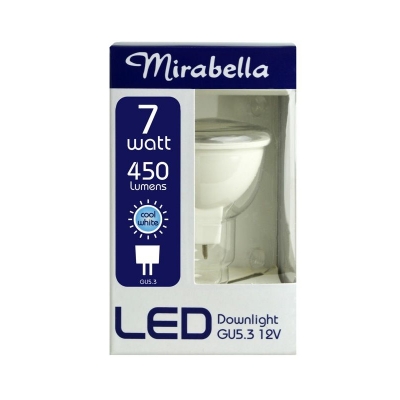 Mirabella Globe Led Downlight 12V Cool White 7W