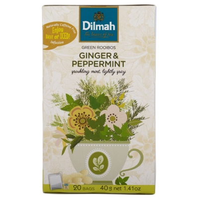 Dilmah Teabags Infused Rooibos Ginger & Peppermint 20 Pack