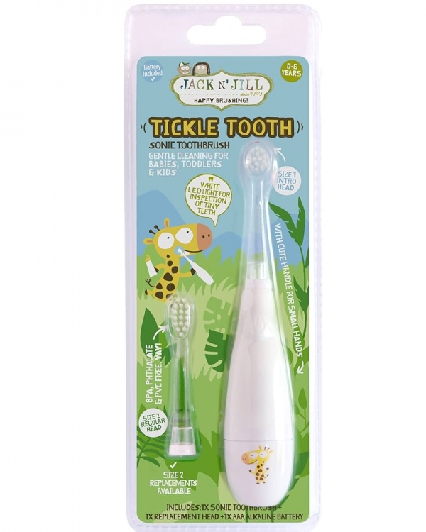 Jack N' Jill Sonic Tickle Toothbrush & Replacement Head