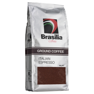 Brasilia Coffee Ground Italian Espresso 500g