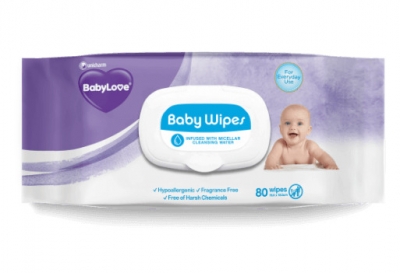Babylove Baby Wipes Everyday 80 Pack