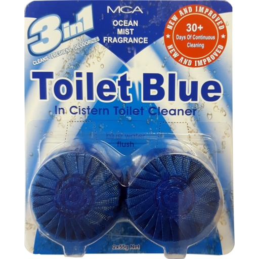 Toilet Blue In Cistern Toilet Cleaner 2 x 55g