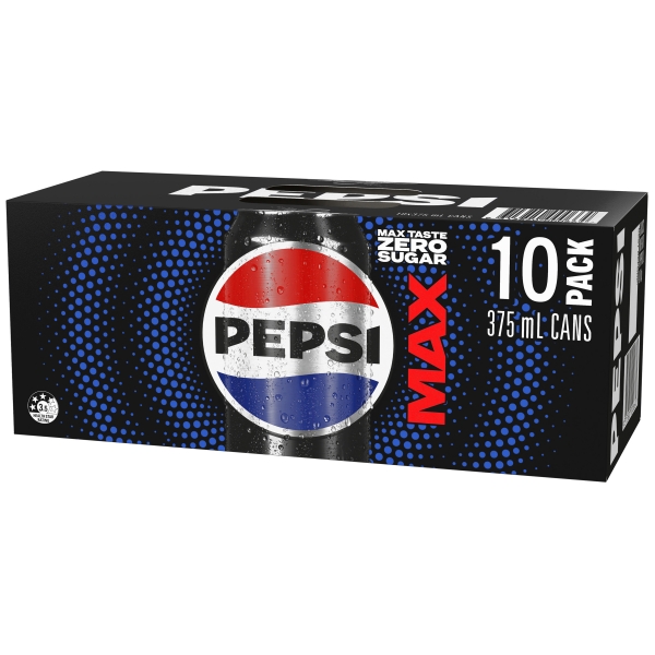 Pepsi Max 10 x 375ml Cans