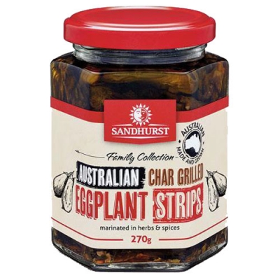 Sandhurst Australian Char Grilled Eggplant Strips 270g