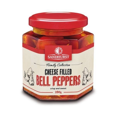 Sandhurst Cheese Filled Peppers 280g