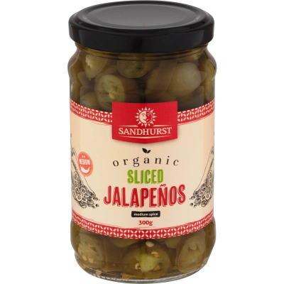 Sandhurst Organic Jalapeno 300g