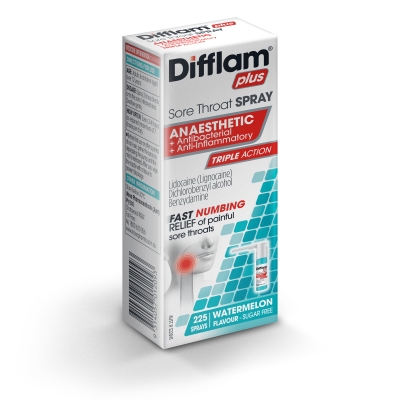 Difflam Plus Anaesthetic Sore Throat Spray 30ml