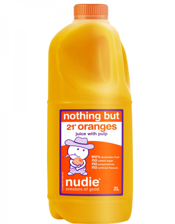 Nudie Nothing But Orange Juice With Pulp 2lt