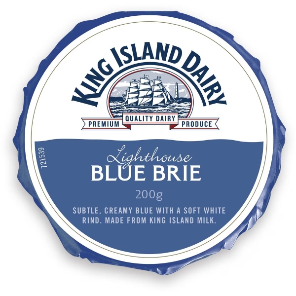 King Island Dairy Cheese Lighthouse Blue Brie 200g