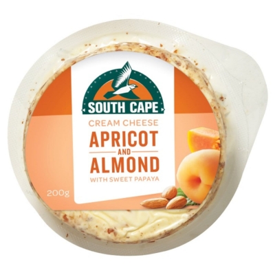 South Cape Cream Cheese Apricot & Almond 200g
