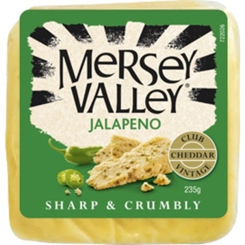 Mersey Valley Cheese Vintage Jalapeno 235g