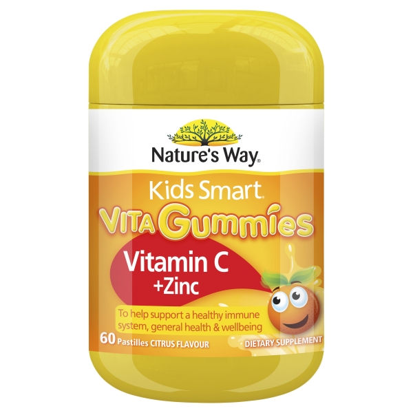 Nature's Way Kids Smart Vita Gummies Vitamin C + Zinc 60 Pack