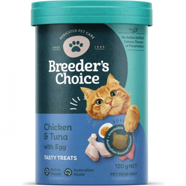 Breeders Choice Cat Treat Chicken & Tuna 120g