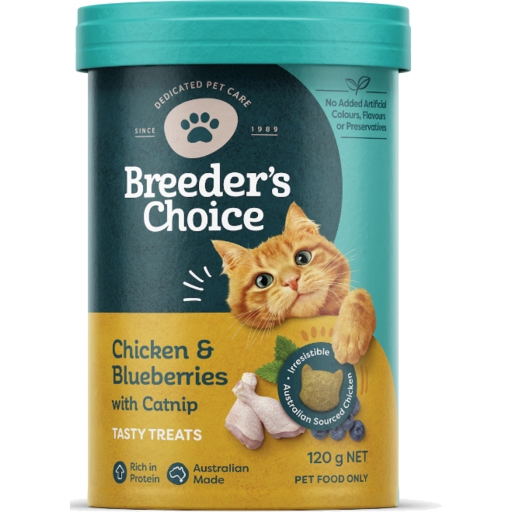 Breeders Choice Cat Treat Chicken & Catnip 120g