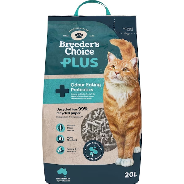 Breeder's Choice Cat Litter Odour Eating 20Lt