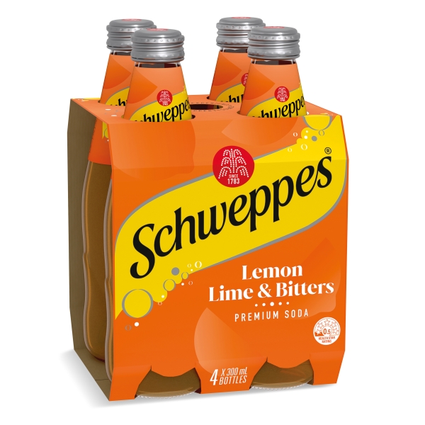 Schweppes Lemon Lime & Bitters 4 x 300ml