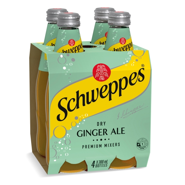 Schweppes Dry Ginger Ale 4 x 300ml