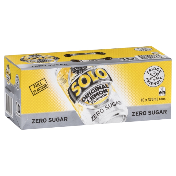 Solo Zero Sugar 10 x 375ml Cans
