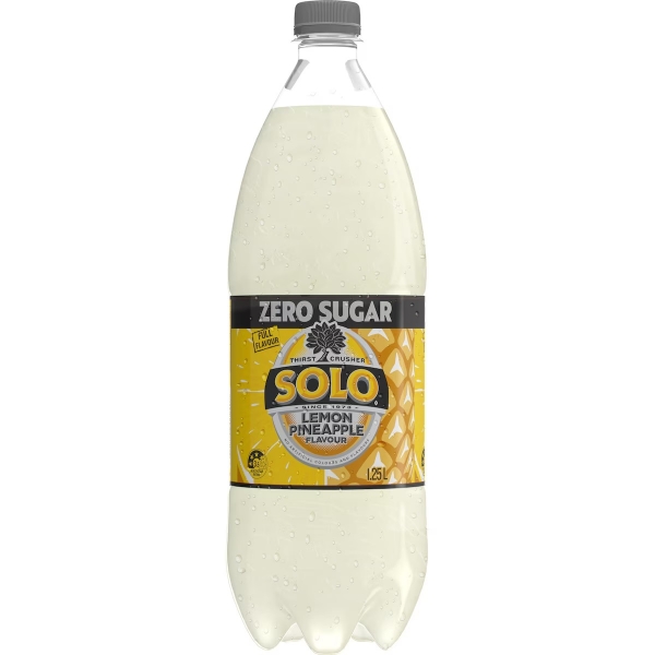 Solo Lemon Pineapple Zero Sugar 1.25lt