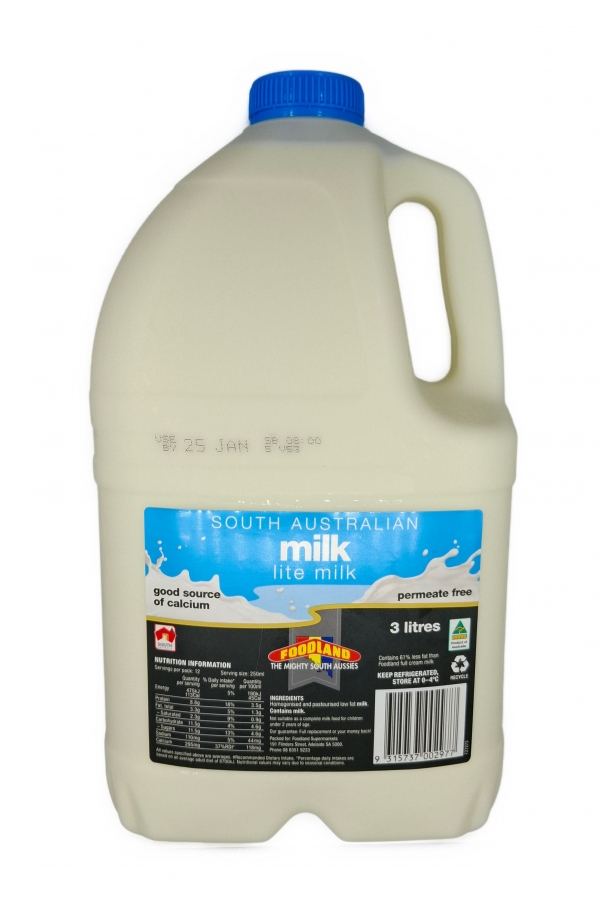 Foodland Reduced Fat Milk 3lt