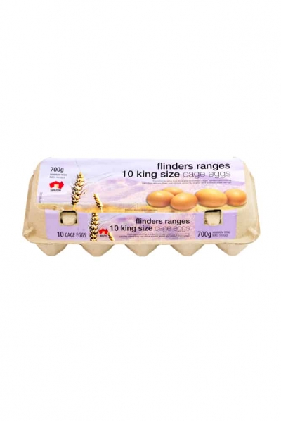 SA Regional Free Range Eggs King Size 10 Pack 700g 