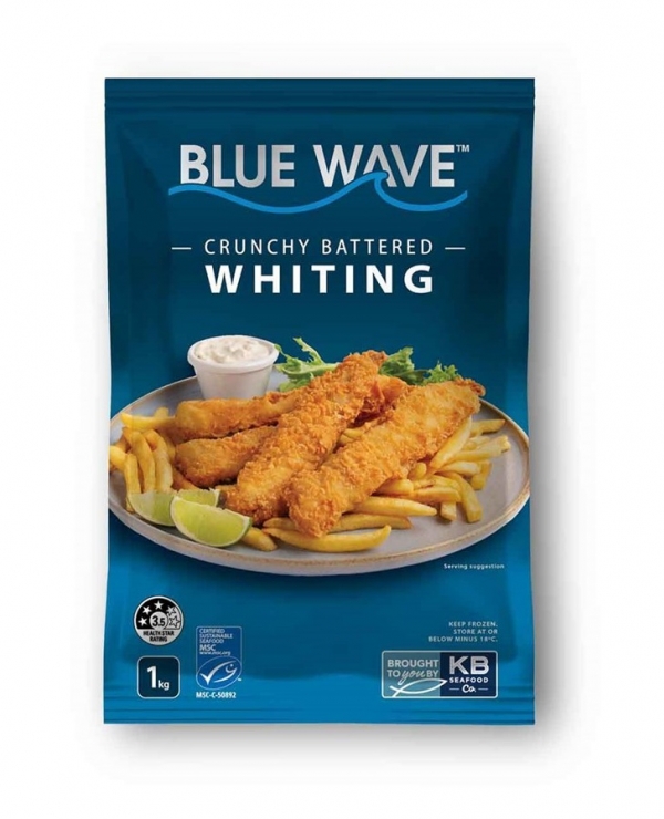 Blue Wave Battered New Zealand Southern Blue Whiting 1kg