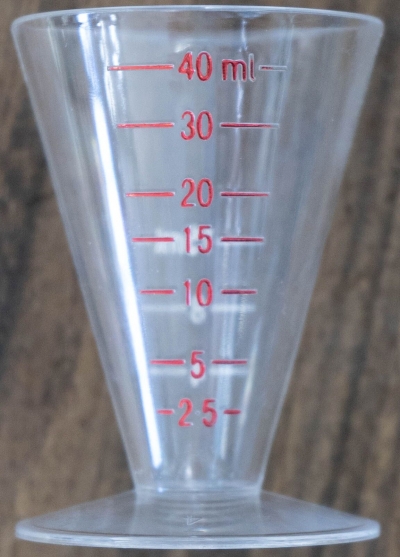 Medicine Measuring Cup Red Markings