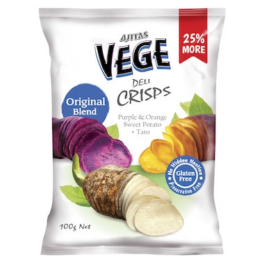 Ajita's Vege Crisps Original Gluten Free 100g