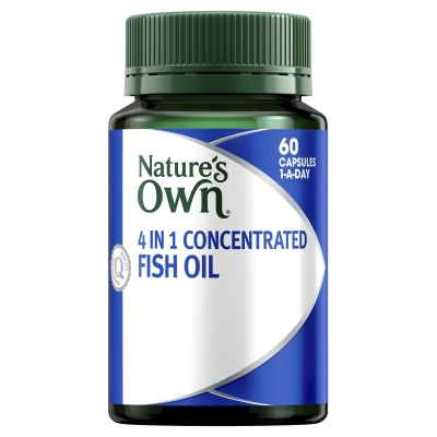 Nature's Own 4 in 1 Concentraded Fish Oil 60 Capsules