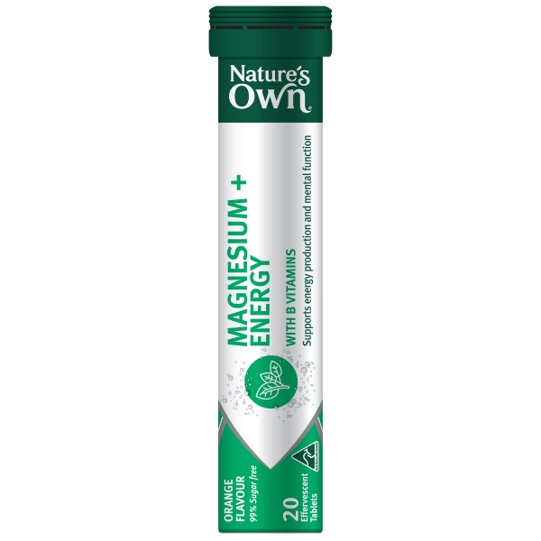Nature's Own Effervescent Tablets Magnesium + Energy 20 Pack
