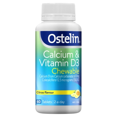 Ostelin Vitamin D & Calcium Chewable 60 Pack
