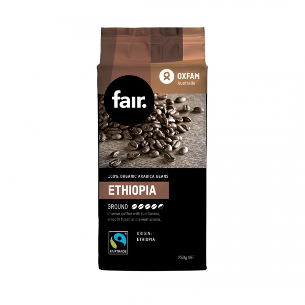 Oxfam Fair Trade Organic Ground Coffee Ethiopia 250g