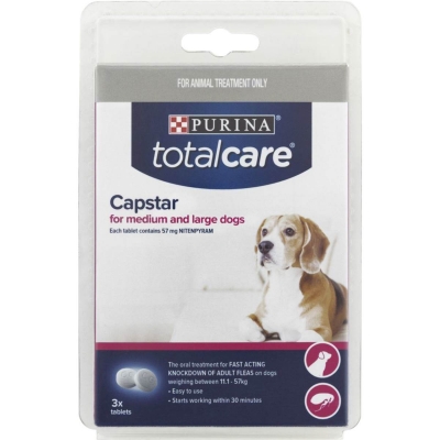 Purina Totalcare Capstar Medium to Large Dog 3 Pack
